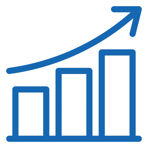 Graph Blue Icon